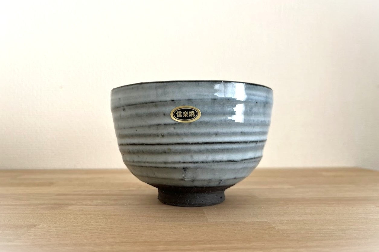 21 信楽焼 抹茶茶碗【Blue】