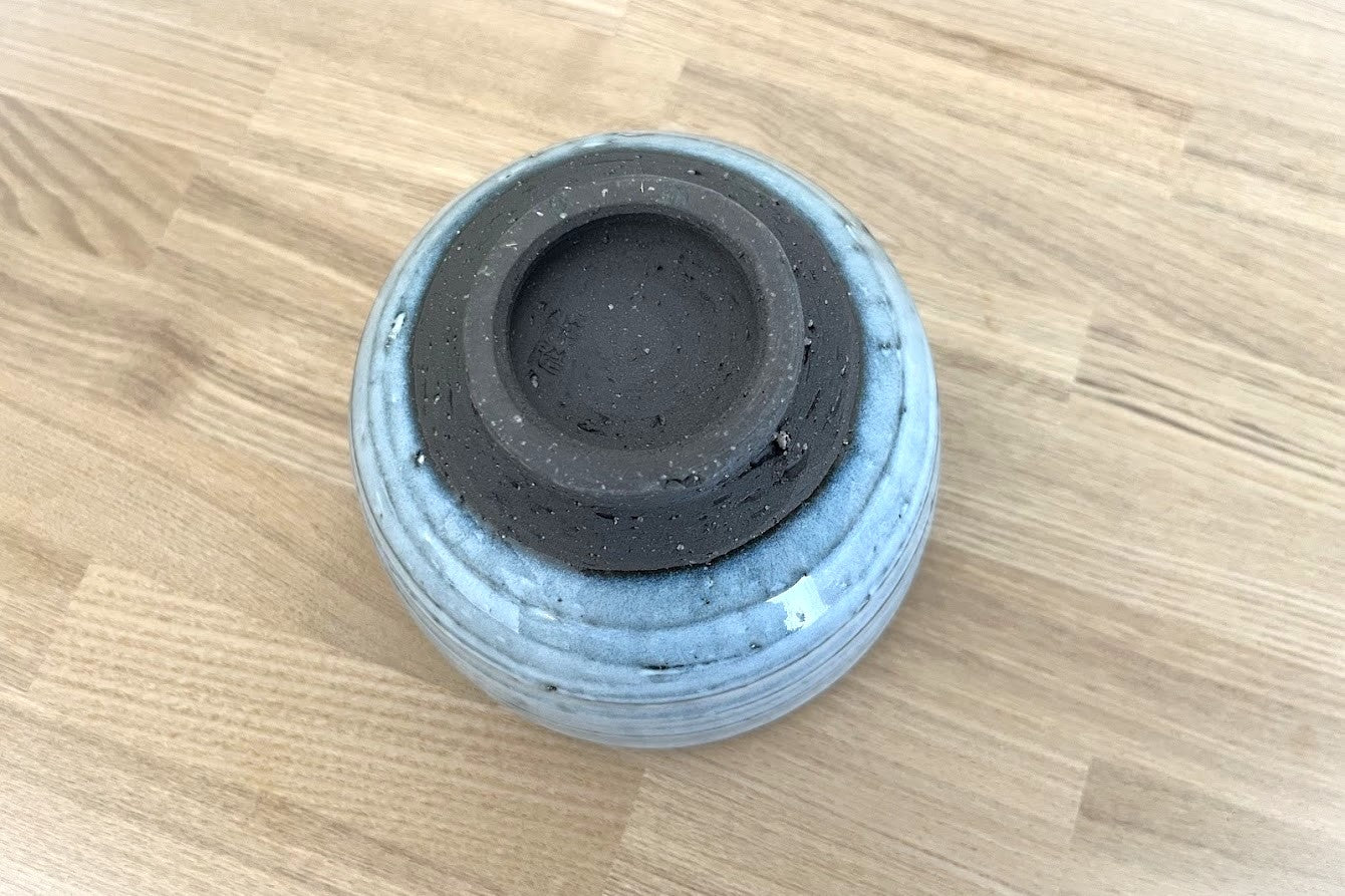 21 信楽焼 抹茶茶碗【Blue】
