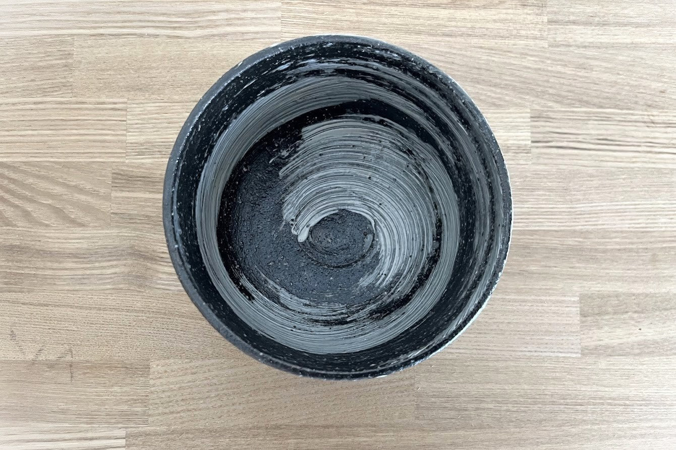 23 信楽焼 抹茶茶碗【Gray】