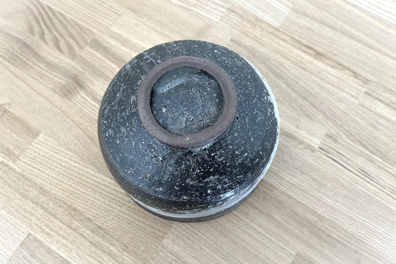 23 信楽焼 抹茶茶碗【Gray】