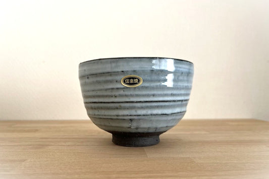 21 信楽焼 抹茶茶碗【Blue】