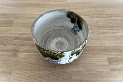 25 美濃焼 抹茶茶碗【ぶどう】