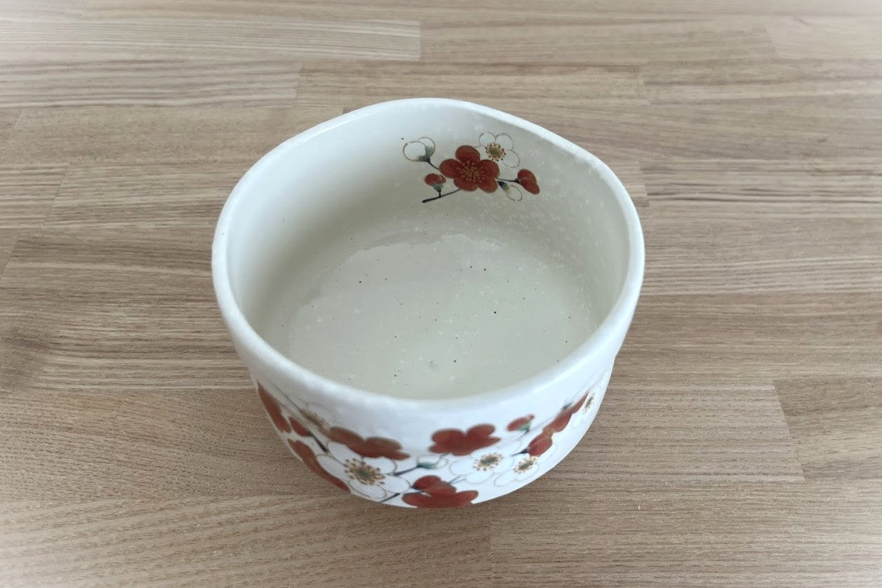 29 美濃焼 ミニ抹茶茶碗【梅】
