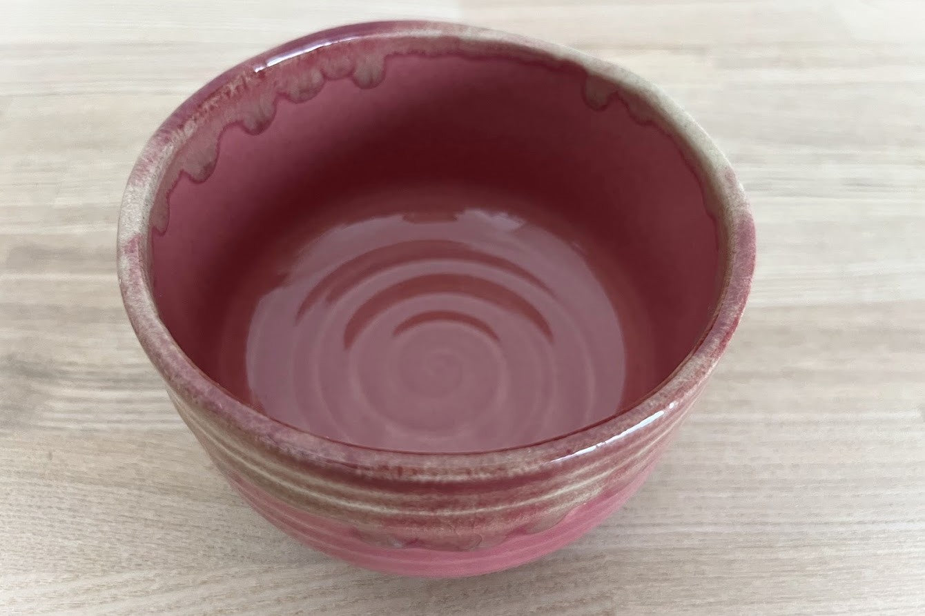 33 波佐見焼 ミニ抹茶茶碗【Rose】