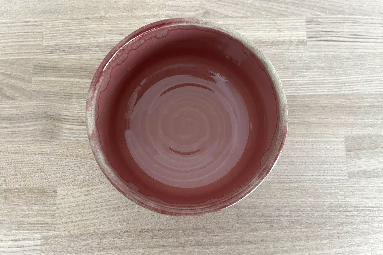 33 波佐見焼 ミニ抹茶茶碗【Rose】